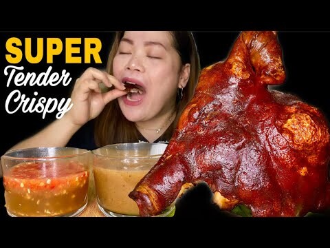 LECHON ULO MUKBANG | PUTOK BATOK | FILIPINO FOOD MUKBANG PHILIPPINES