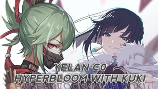 Yelan C0 Hyperbloom With Kuki Shinobu VS Maguu Kenki - Genshin Impact