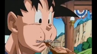 goku vs vegeta eating (OVA goku and his friends return dragon ball Z )