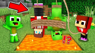 Baby Mikey & JJ Trolling PARENTS in Minecraft Challenge - - Maizen JJ and Mikey