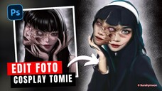 Gini Cara Aku Edit Foto Cosplay Ala Tomie Junji Ito : Collection by @sunshymoon