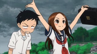 "Nishikata bertemu angin topan dan berubah menjadi anak angin untuk dilihat Takagi. Takagi langsung 