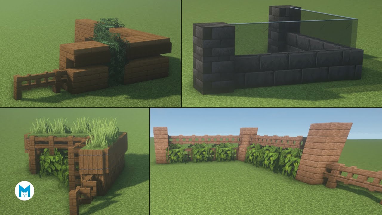 Minecraft 15 Simple Fence Designs Bilibili