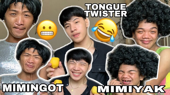 TONGUE TWISTER CHALLENGE with twist (goodvibes to mga ka mimi)