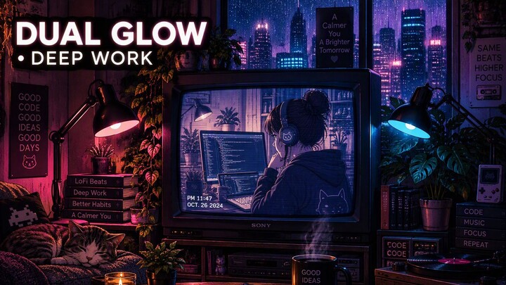 Soft Light Transition Focus Music | Cozy Screen Studio LoFi Beats for Programmers & Study