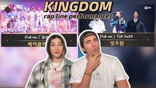 KINGDOM EP.7 Rap Line Performances REACTION!!