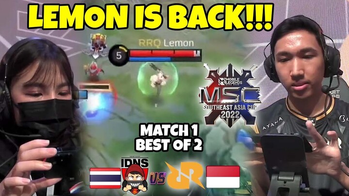 Akhirnya Lemon Maen Di MSC LAGI!! Gameplay RRQ DISIPLIN BANGET Keren!! match 1 RRQ IND vs iDNS TH!!