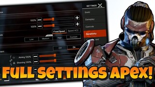 [INDONESIA] FULL SETTINGS APEX LEGENDS MOBILE GLOBAL RILIS!! APEX LEGENDS MOBILE INDONESIA