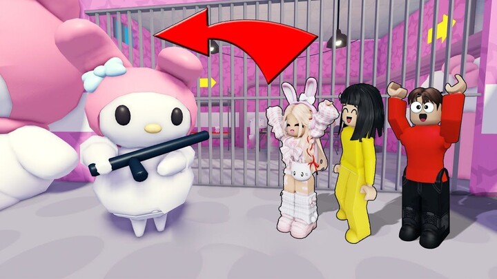 Yuta, Mio Dan Baby Celine Kabur Dari Penjara Barry My Melody  ROBLOX