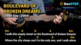 Boulevard Of Broken Dreams - Green Day (2004) Easy Guitar Chords Tutorial with Lyrics