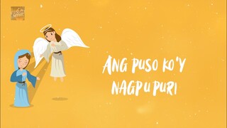 ANG PUSO KO'Y NAGPUPURI (Magnificat) - HANGAD Lyric Video