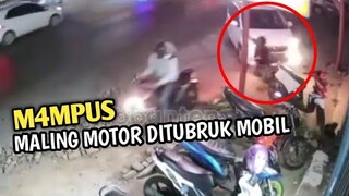 Curanmor Terbaru 2023 || Maling motor Di Pergokin Lalu di Tubruk Pake Mobil