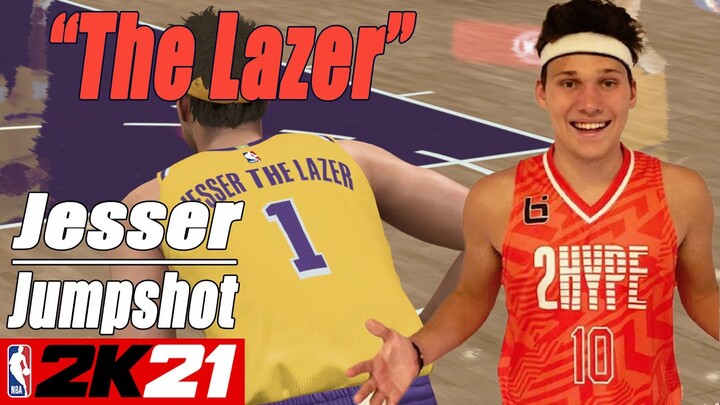 Jesser the Lazer Doing his Jumpshot NBA2K21 with Side-by-Side Comparison
