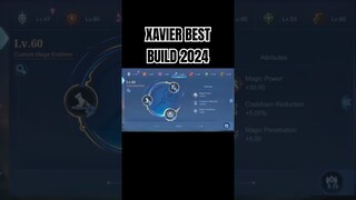 Xavier Best Build 2024 #shorts #mlbb