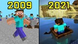 Evolution of Minecraft 2009-2021