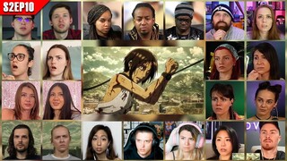 Attack on Titan Season 2 Episode 10 Reaction Mashup | 進撃の巨人