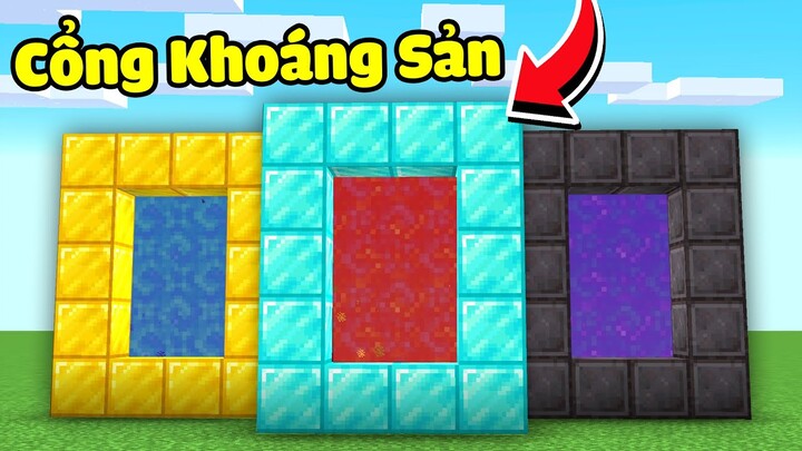 Minecraft Nhưng Bạn Làm Siêu Cổng Khoáng Sản