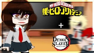 Bnha/Mha React to demon slayer/ Kimetsu no Yaiba [KNY] ⚠️MANGA SPOILER⚠️ | ⚠️SPOILER⚠️ [Cringe?]