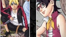 desain karakter anime boruto dan sarada time skip! 🔥