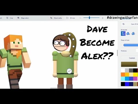 I DRAW YOUR DAVE AND BAMBI REQUEST PART 3 | Drawing 3D Bambisona using Paint 3D | Vs Dave and Bambi