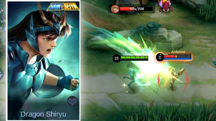 New Saint Seiya Skin Chou Dragon Shiryu - Mobile Legends