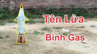 PT Vlogs |  Thí Nghiệm Tạo Tên lửa Từ Bình Gas Mini