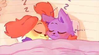 [微笑小动物/漫画]CatNap and Dogday in the bed - Poppy Playtime Chapter 3┃Comic dub