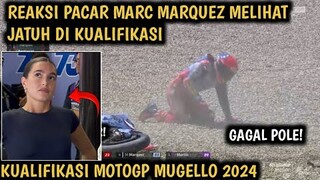 MOMEN REAKSI SEDIH PACAR MARC MARQUEZ LIHAT JATUH DI KUALIFIKASI MOTOGP MUGELLO - MOTOGP HARI INI