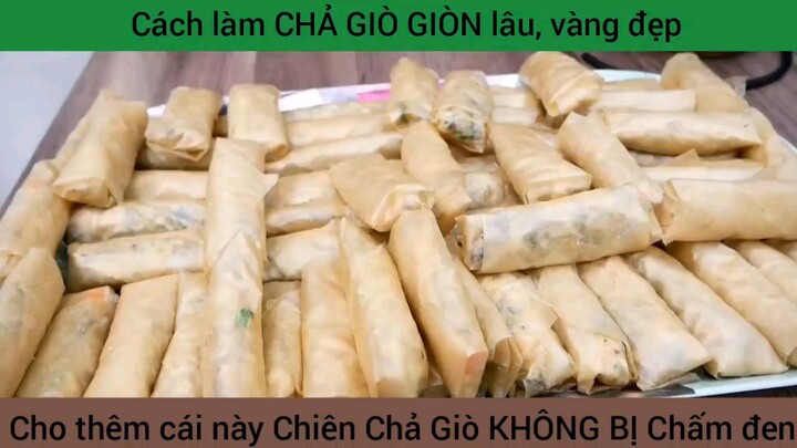 cách làm chả giò chiên ngon hấp dẫn