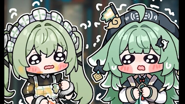 【Handwritten Dubbing】Two Matcha Cakes Met? !