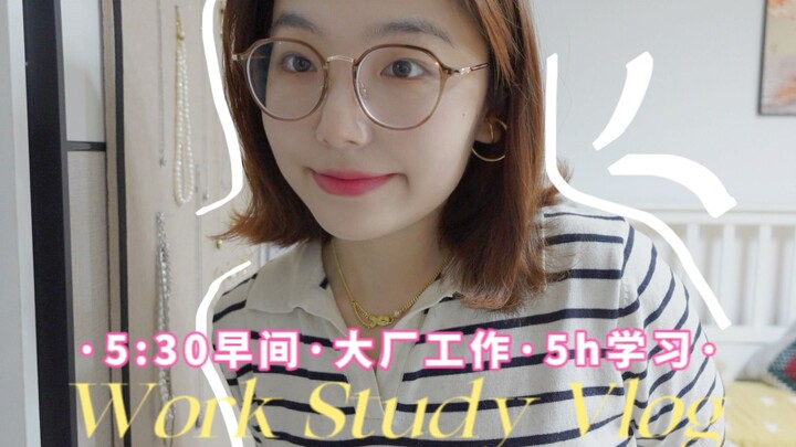 Work Vlog · Self-discipline is the Key to Long-termism · Morning Routine at 5:30 · 5 Hours of Study 