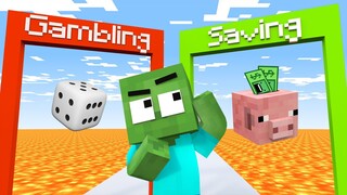 Monster School: Money run challenge - Zombie's Dream | Minecraft Animation
