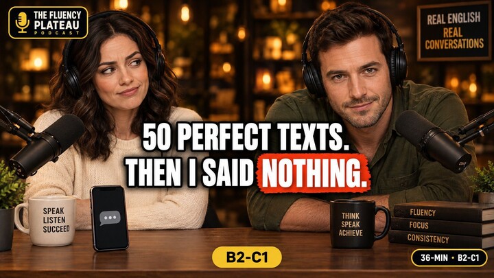 50 Perfect English Texts a Day. I Still Go Silent in Meetings. | 36-Minute English Podcast (B2-C1)