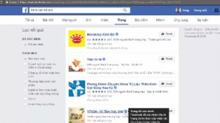 Tìm kiếm Fanpage về sản phẩm