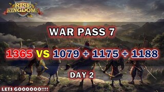 DAY 2 WAR PASS 7 1365 vs 1175 1188 1079 P2! MAKIN MALAM MAKIN HOT! ROK INDONESIA