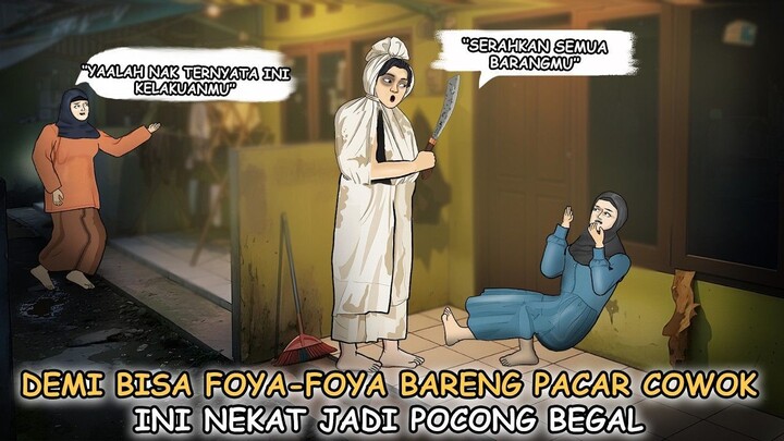 Anak Lucknut - demi foya foya sama pacarnya rela nyamar jadi pocong begal   Kart