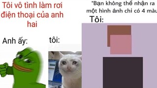 Ảnh chế hài hước và ảnh chế memes | Phần 57: Làm rơi điện thoại thằng anh