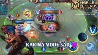 gameplay ganas hero KARINA😈~Mobile Legends