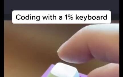 A keyboard with only one key, and programmers were moved to tears by having to enter Morse code to w