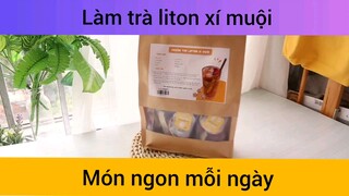 Làm trà liton xí muội