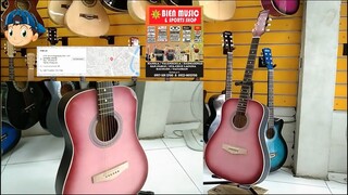 Allegro Acoustic Guitar Pink