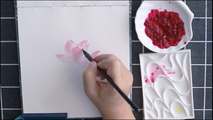ภาพวาดสีน้ำ-ตอนที่คุณกินแก้วมังกรไม่หมด