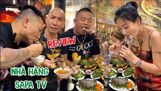 "3 Chiến Thần Review" ẩm thực Huấn Hoa Hồng, vợ chồng Phú Lê Thúy Kiều tại nhà hàng của Hải SAPA TV