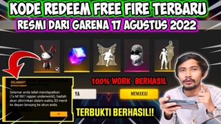 KODE REDEEM FREE FIRE TERBARU 17 AGUSTUS 2022 HARI INI