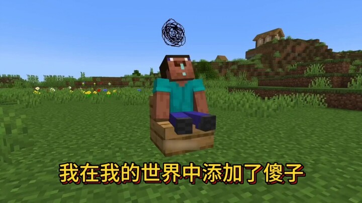 ผมเพิ่มคนโง่ในมายคราฟ