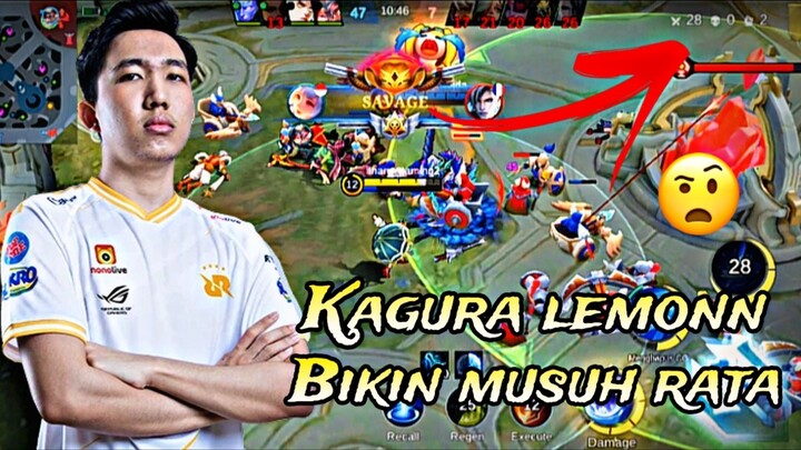 28 KILL !! 2X SAVAGE 😱KAGURA MODE LEMON BIKIN MUSUH RATAAAA !