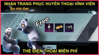 CÁCH NHẬN TRANG PHỤC HUYỀN THOẠI VĨNH VIỄN, THẺ ĐIỆN THOẠI 50 100 200K FREE DỄ DÀNG || PUBG MOBILE