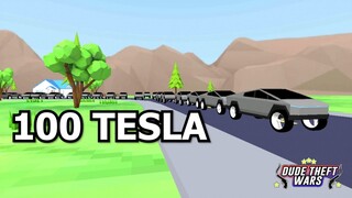 PHÁ HỦY 100 TESLA | Dude Theft Wars