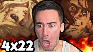 ATTACK ON TITAN 4x22 (REACTION)