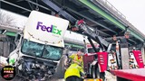 TOTAL IDIOTS AT WORK 2023 | Top Dangerous Idiots Truck Fails Compilation